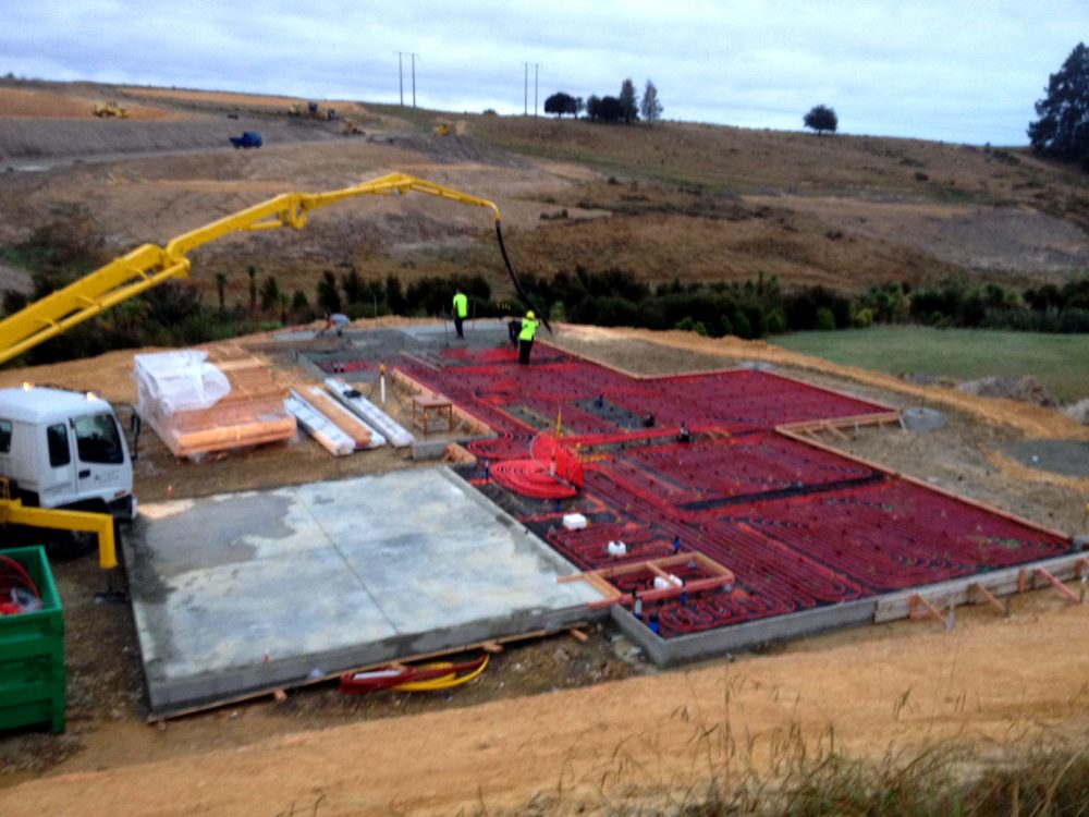 Base foundation under construction