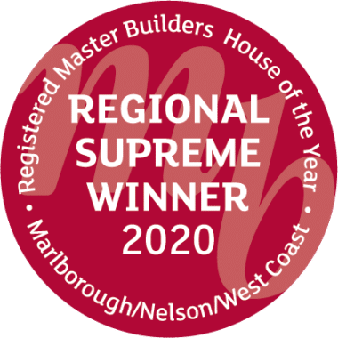Master Builders House of the Year Regional supreme award for Renovations Nelson Marlborough & the West Coast Badge